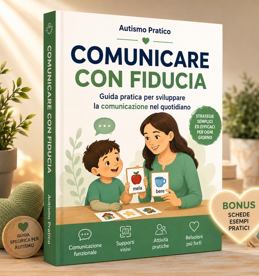 Libro "Comunicare con fiducia" di Il mio negozio, copertina con titolo e design semplice, ideale per migliorare le capacità comunicative.